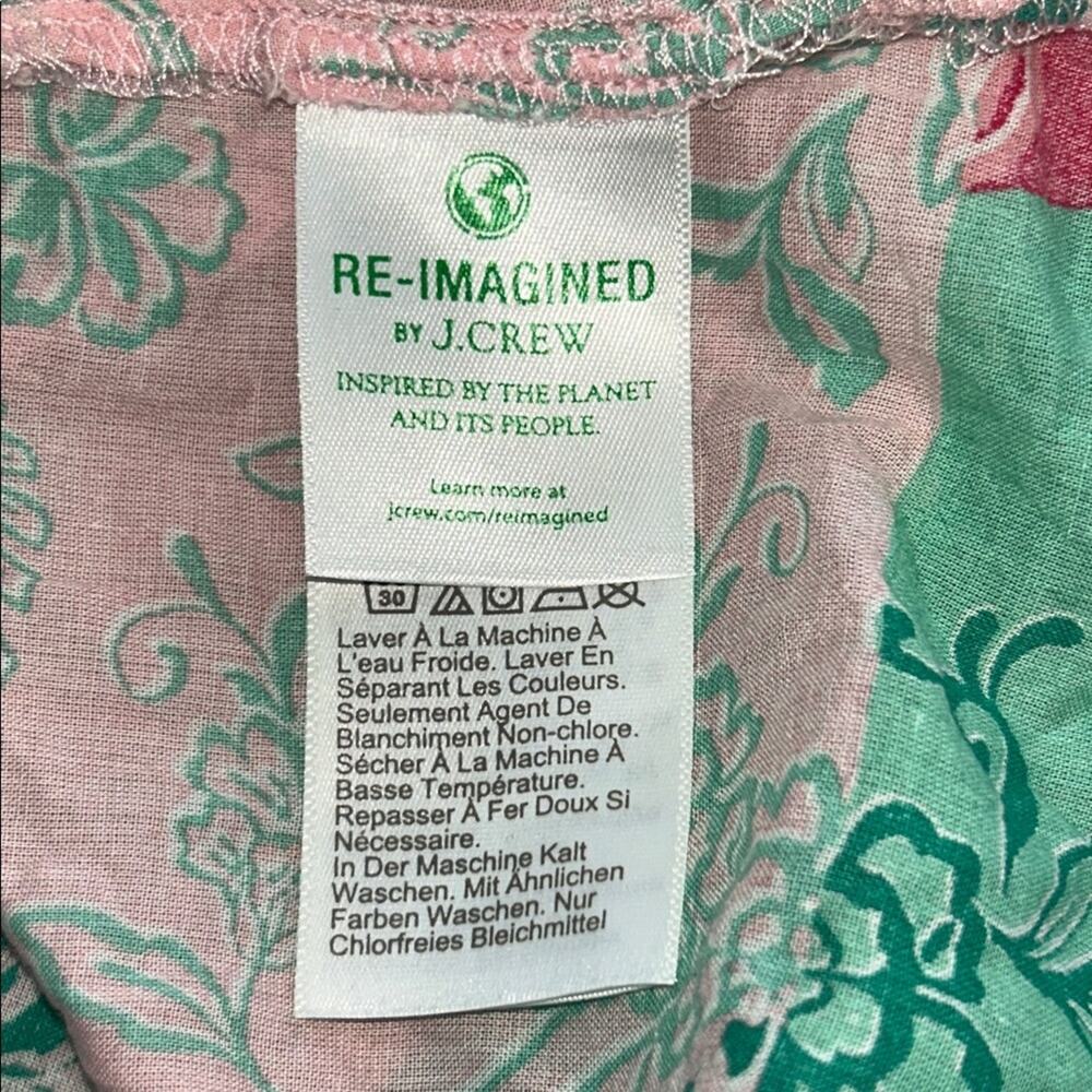 J.Crew Patchwork Floral Tiered Maxi Dress Tie Straps Size XSmall - Picture 4 of 5
